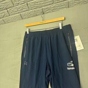 USFL Showboats Navy Blue Jogger Pants Men's Size M Zip Pockets Athleisure